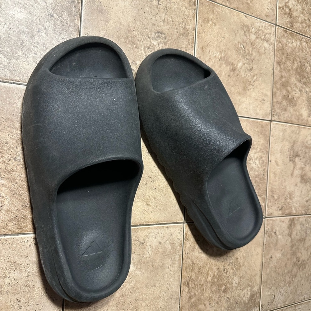 Adidas Black Comfort Slides